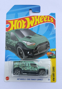 HOT WHEELS HW ART CARS FORD TRANSIT CONNECT EDITION HW ART CARS FORD TRANSIT