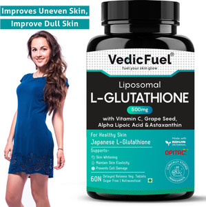 liposomal glutathione for weight loss VedicFuel with 500 mg with Vitamin C | Pigmentation, Dull Skin Price in India bpc 157 tb 500 thiamine Type:Capsules
