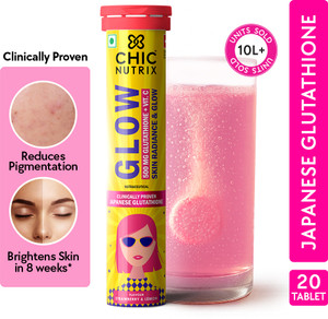 chick nutrix glutathione Chicnutrix Glow - 500mg Japanese Glutathione & Vit. C for Glowing &  Radiance Skin Price in India - Buy Chicnutrix Glow