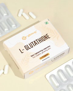 HK Glowup L- Glutathione Skin Lightening Capsules For Healthy Glowing Skin & Hair Growth Price in India