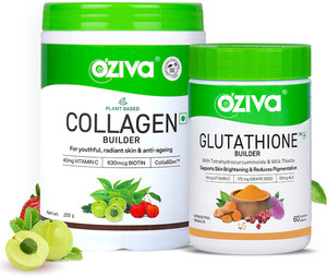 oziva plant based glutathione builder & Collagen Builder, Skin Brightening, Anti-Aging Price in India 4pack Size:KPV+PEA 500 (30 capsules) The Best Legal Performance