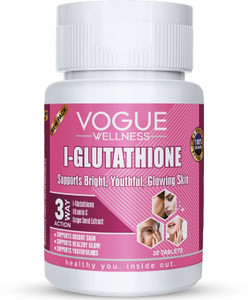 which glutathione tablet is best for skin whitening VOGUE WELLNESS l Glutathione Vitamin C Tablet For Radiance Skin Whitening, Glowing & Clear Skin Price in India