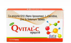 zinc l carnitine Plus Shrey's Qvital-C, Coenzyme Q10, L-Carnitine,