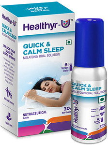 Image showcasing Healthyr-U Quick & Calm Sleep | Melatonin Oral Spray Price in India ...
