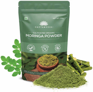 Saptamveda 100% Organic Moringa Leaf Powder|Good for Skin & Hair ...