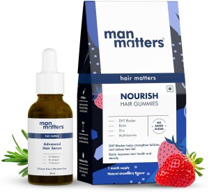 Man Matters Hair Growth Pack With Biotin Gummies Advanced Serum Price