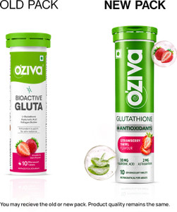 OZiva Bioactive Gluta Fizzy (Strawberry Swirl) To Reduce Pigmentation, 5 Antioxidants Price in India