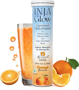 inja Glow Liposomal Glutathione + Vitamin C & E, 4x Effective - Orange Flavour Price in India