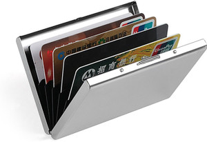 Shopsy StealODeal Silver Aluminium Card Holder - Image 1