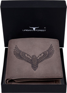 URBAN FOREST Men Grey Genuine Leather Wallet - Image 6