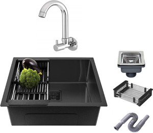 Flipkart SmartBuy Handmade Kitchen sink 24" X 18" X 10" Sound Proof ...