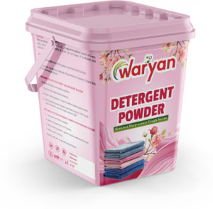 Image showcasing WARYAN Bleach Remove Tough Stains peach-deep seated Detergent Powder ...