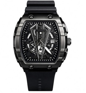 Shopsy Fanish Men's Square Analog Watch with Skeleton Dial - Image 1