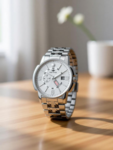 ShopGlobal EH-226-SL Silver Men's Watch - Image 6