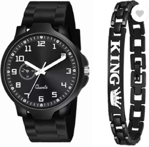 Miss Perfect Men New Single Round Black Dial Case Black NEW PU