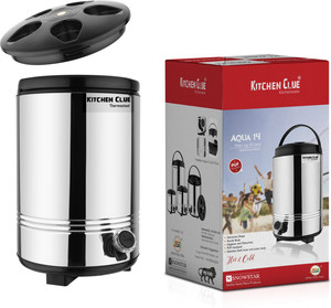 KITCHEN CLUE Stainless Steel Water Cooler For Kitchen Office Hot Cold 10 Liter Bottom