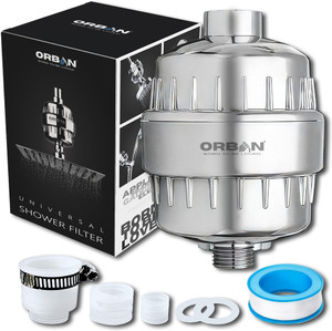 Orbon by ORBON Shower Head Filter | Shower Head water Softener for Hard ...
