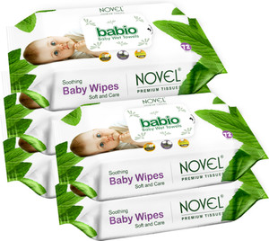 babio Baby Wipes 72 Sheets pack of 5 - Image 5