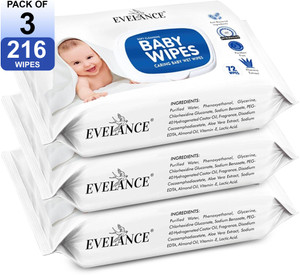 Evelance Baby Wipes 72 Sheets Pack of 3 - Image 6