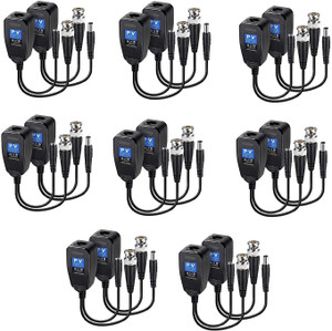 4 Pezzi Balun HD Cat5 RJ45 to BNC Video Baluns Ricetrasmettitore