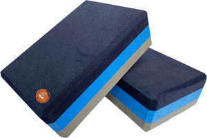 Sunshine Yoga 4" Striped Yoga Block, 4 Pack Bulk EVA Foam Yoga