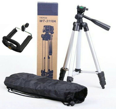 LIFEMUSIC High Quality 3110-Tripod with Universal Holder Mount For mobiles Portable Adjustable Aluminum Lightweight Camera Stand, Professional Foldable Camera Tripod Holder Stand Three-Dimensional Head & Quick Release Plate 360 Degree Head Tripod Compatible with All Smartphones,Video Cameras,DSLR,Mobile Phones For tiktok Tripod LIFEMUSIC High Quality 3110-Tripod with Universal Holder Mount For mobiles Portable Adjustable Aluminum Lightweight Camera Stand, Professional Foldable Camera Tripod Holder Stand Three-Dimensional Head & Quick Release Plate 360 Degree Head Tripod Compatible with All Smartphones,Video Cameras,DSLR,Mobile Phones For tiktok Tripod