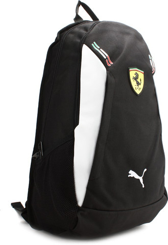 puma ferrari replica black and white casual backpack