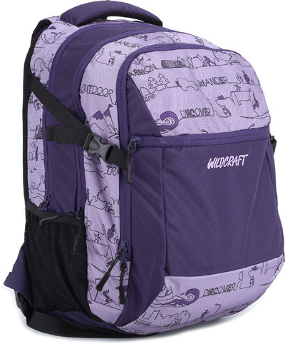 wildcraft purple backpack