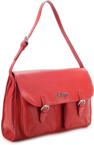 hidesign red handbag