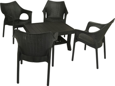 Supreme Black Plastic Table Chair Set At Best Price In India Supreme Black Plastic Table Chair Set