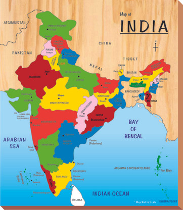 28% OFF on Kinder Creative Map of India(29 Pieces)