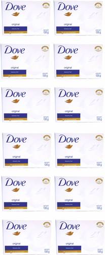 DOVE Imported (Made in Germany) Original Soap Beauty Bar, 135g each (1620 g, Pack of 12)