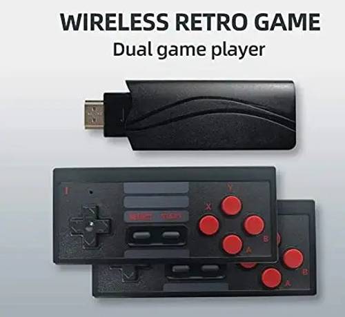 zo2ra Multi Player Extreme Mini Game Box Stores 620 Games Wireless USB TV 2.4G Dual Wireless Gamepad Handheld Video Game Console Handheld Gaming…