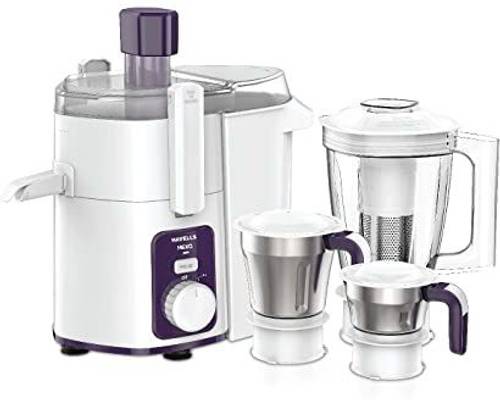 HAVELLS HEXO JMG 1000 W MIXER 3JAR HEXO MIXER 1000 Juicer Mixer Grinder (3 Jars, WHITE & PURPLE)