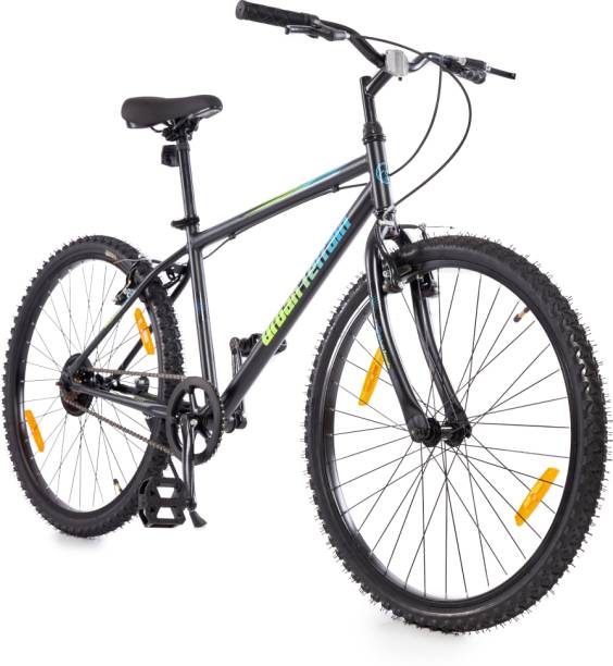 Urban Terrain Maza 26” Blue City Lite Bike With Free Cycling Event & Ride Tracking App By Cultsport (18 Inch Frame, Ideal For Unisex)