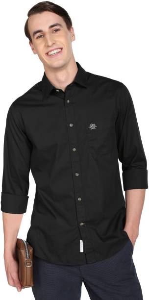 U.S. POLO ASSN. Men Solid Casual Black Shirt