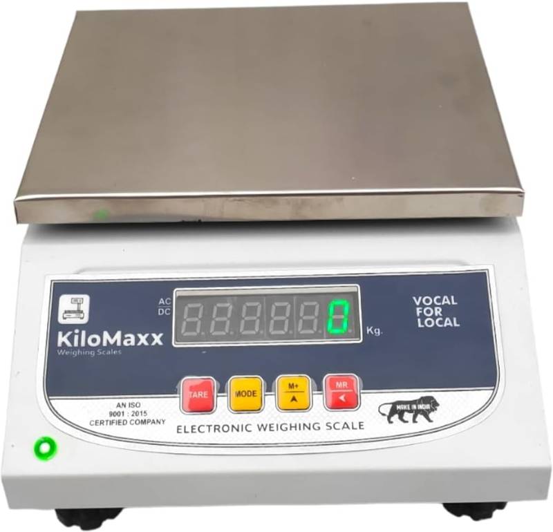 KiloMaxx KM-90,30Kg with EcoSensenTechnology f&b Display for All Kirana & Vegetable shop Weighing Scale