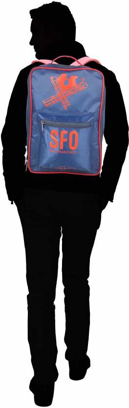 Shopharp airport blu 12 L Laptop Backpack Blue