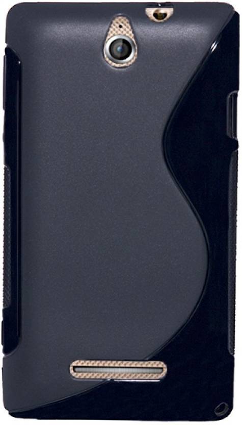 S Gripline Back Cover for Sony Xperia E black
