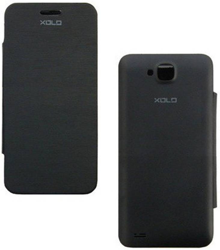 Micvir Flip Cover for XOLO A500C Black
