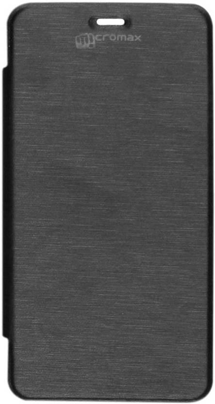 Micvir Flip Cover for Micromax Canvas Fire A104 Black