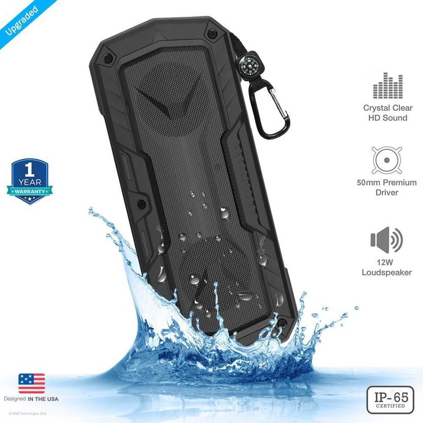 Zaap HYDRA XTREME PREMIUM 12 W Portable Bluetooth Speaker Black, Stereo Channel
