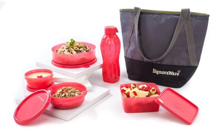 Signoraware Sling Bling 5 Containers Lunch Box 1750 ml