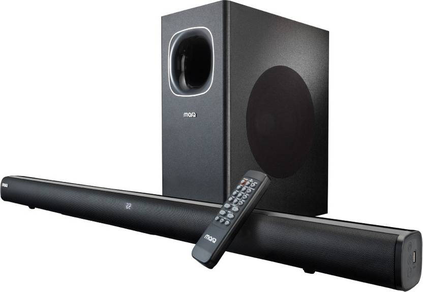 MarQ by Flipkart FS23S 120 W Bluetooth Soundbar Black, Stereo Channel