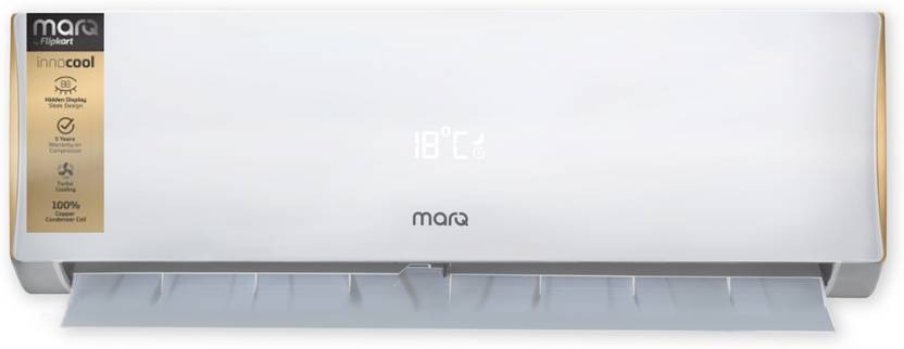 MarQ by Flipkart 1 Ton 2 Star Split AC White FKAC102SFA, Copper Condenser