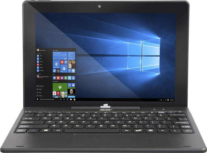 Acer Switch One Atom Quad Core - (2 GB/32 GB EMMC Storage/Windows 10 Home) SW110-1CT / SW110-ICT 2 in 1 Laptop 10.1 inch, Black