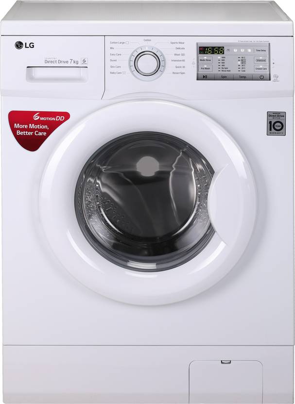LG 6 kg Fully Automatic Front Load Washing Machine with In built Heater White FH0H3NDNL02