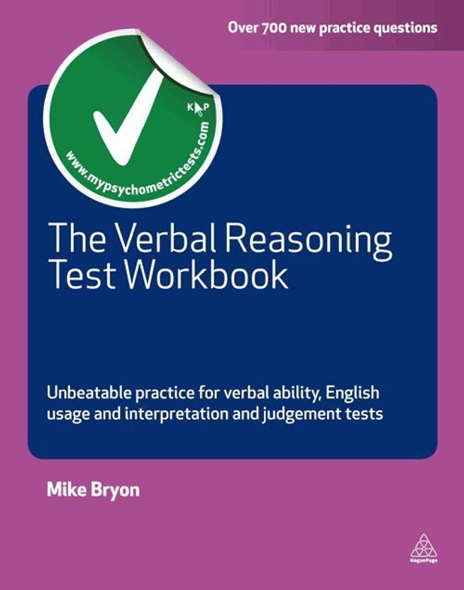 Verbal Reasoning Test Workbook PB 01 Edition By Mike Bryon Buy