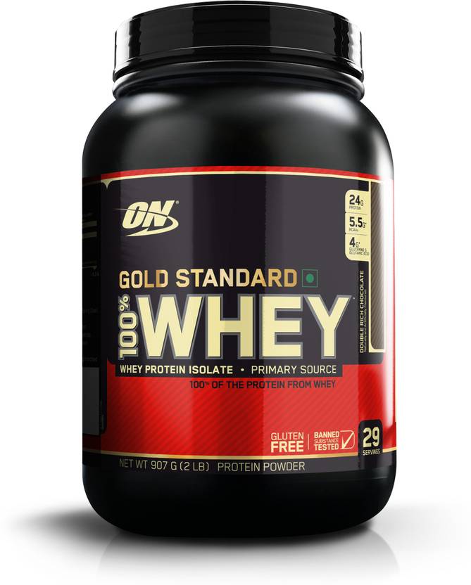 Optimum Nutrition Gold Standard 100% Whey Protein 907 g, Double Rich Chocolate