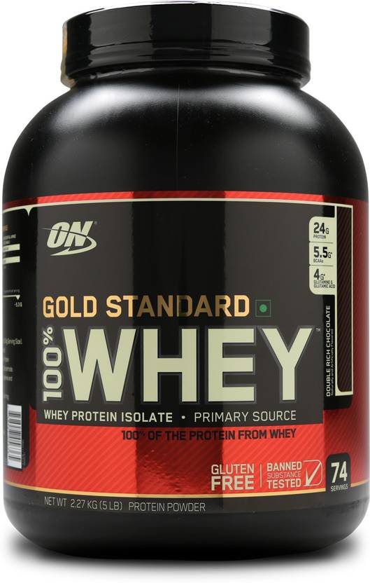 Optimum Nutrition Gold Standard 100% Whey Protein 2.27 kg, Double Rich Chocolate